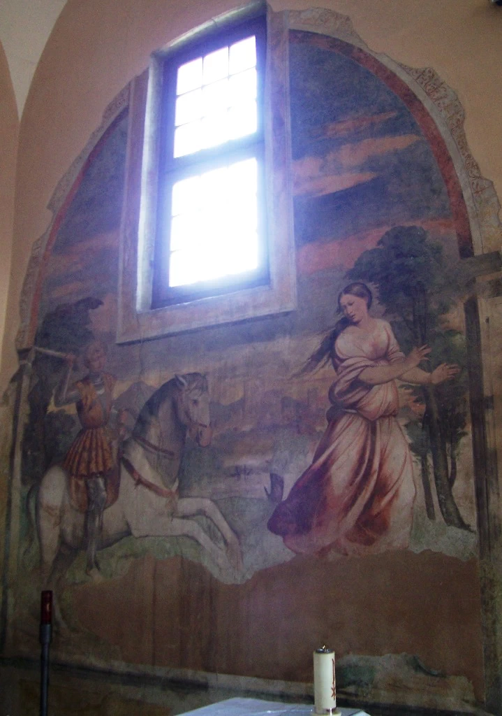 San Giorgio ed il Drago - Chiesa di S Maria del Restello, Erbanno, Brescia